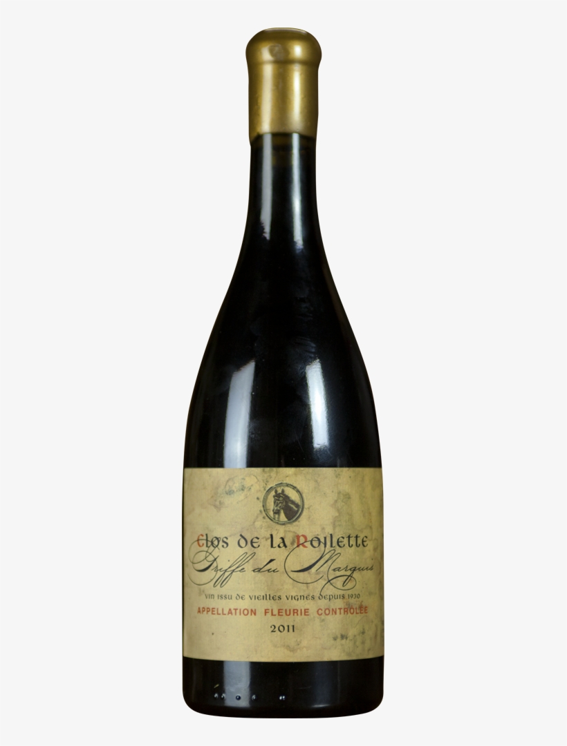 Fleurie "la Griffe Du Marquis" - Bouteille De Vin Fond Transparent, transparent png download