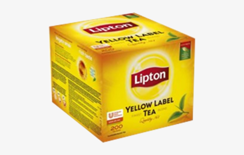 Lipton Yellow Label Tea 200x2 - Lipton Yellow Label Tea Leaf Carton, transparent png download