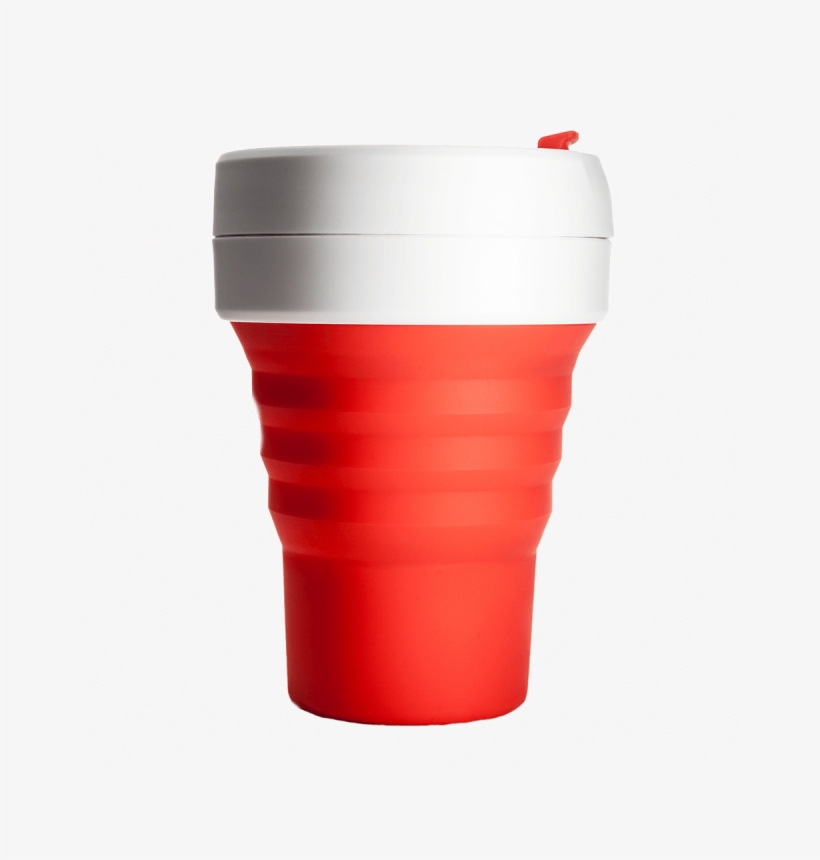 Stojo Pocket Cup Red - Skladaci Kelimek Na Kavu, transparent png download