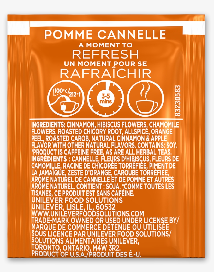 Lipton Cinnamon Apple Herbal Tea 28 Count - Lipton, transparent png download