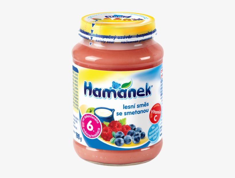 Hamánek Fruit Snack With Forest Blend And Cream - Hamánek Ovocná Svačinka S Lesní Směsí A Smetanou 190g, transparent png download