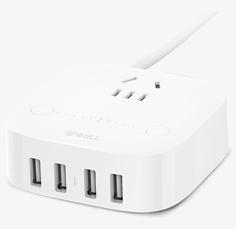 Bull Anti Overcharge Socket Gn U201 Intelligent Usb - Ac Power Plugs And Sockets, transparent png download