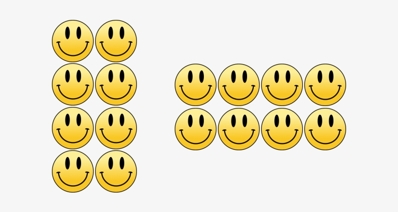 Multiplication Division Same But Different Smileys - Smiley, transparent png download