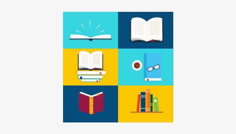 Books Illustration Vector Files Free Png Graphic Cave - Graphic Design, transparent png download