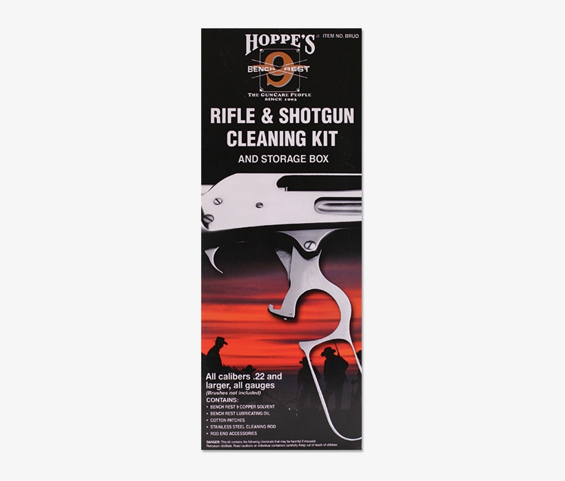 Kit De Limpieza En Caja Para Rifle & Escopeta - Hoppes Pco38 Cleaning Kit Pistol Rifle Firearm Pro, transparent png download