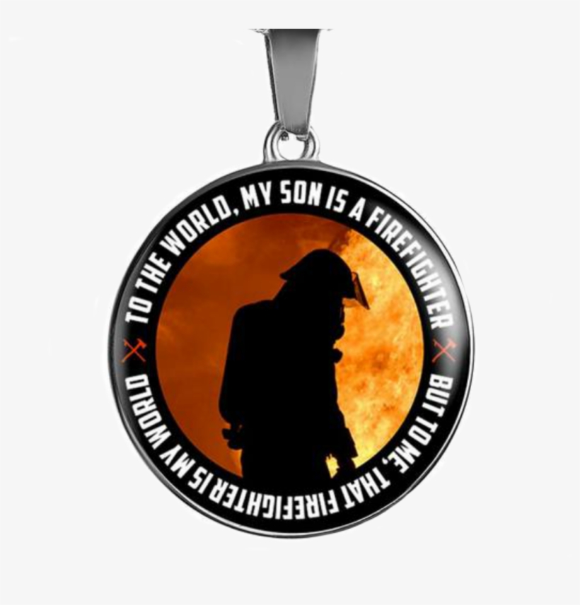Firefighter Son Pendant Necklace In Silver Or Gold - Skin Decal Wrap For Otterbox Commuter Iphone 5/5s/se, transparent png download