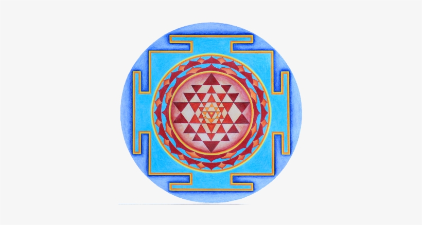 Welcome - Sri Yantra Black And White, transparent png download