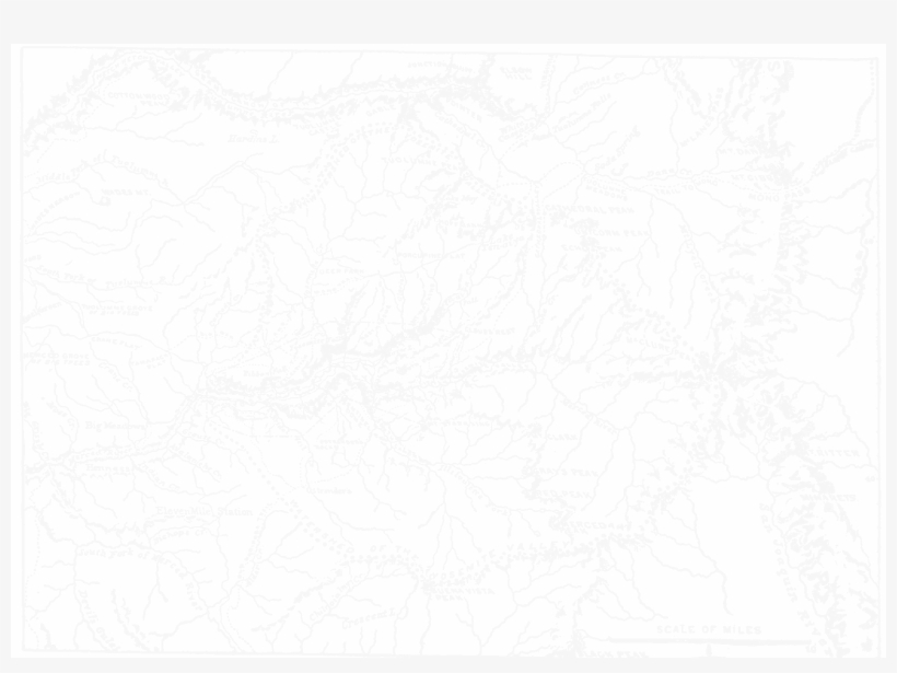 [map Of The Yosemite Valley] - Black Full, transparent png download