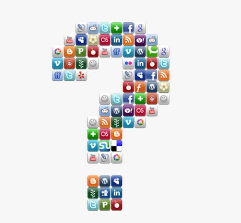 Frequently Asked Technology Questions For Students - Social Media Question Mark, transparent png download