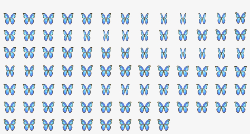 Glitch Clipart Simple Butterfly - Regular Script, transparent png download