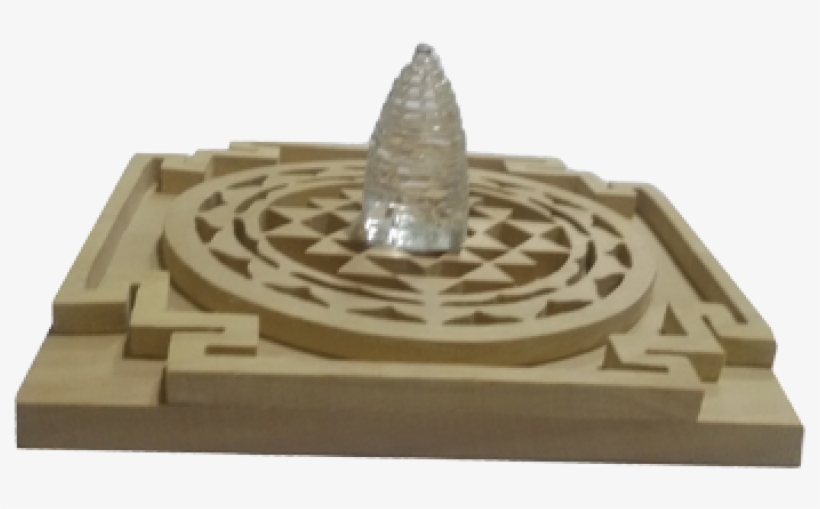 Crystal Shri Yantra With Wooden Sriparni Shri Yantra - Shree Yantra Floor, transparent png download