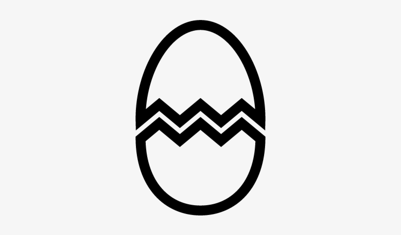 Broken Egg Vector - Huevo Trizado Para Colorear, transparent png download