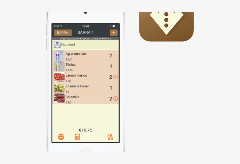 Home App Waiter 1 - Restaurant, transparent png download
