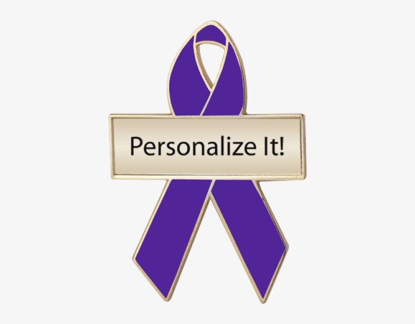 Purple Custom Awareness Ribbons, Custom Awareness Ribbons, transparent png download
