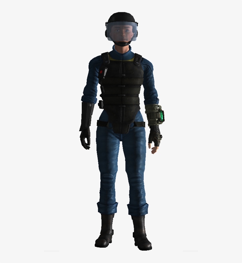 Vault 101 Security Armor Female - Jandarma Robocop, transparent png download