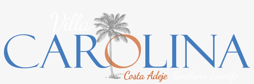 Cropped Villa Carolina Logo White Outlines - Uber Decals Vinyl Wall Decal Sticker Coconut Palm Tree, transparent png download