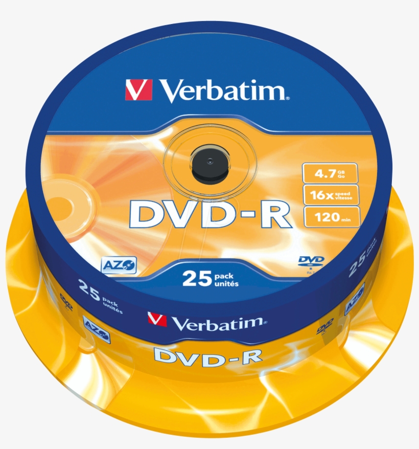 Verbatim Dvd R - Verbatim Dvd R 25, transparent png download