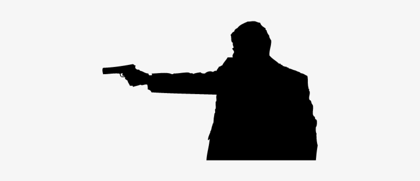 Flapper Silhouette Vector - Man Shooting Silhouette Png, transparent png download