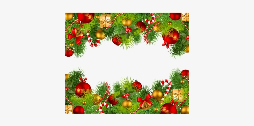 Navidad Doble Marco - Christmas Borders Png Format, transparent png download