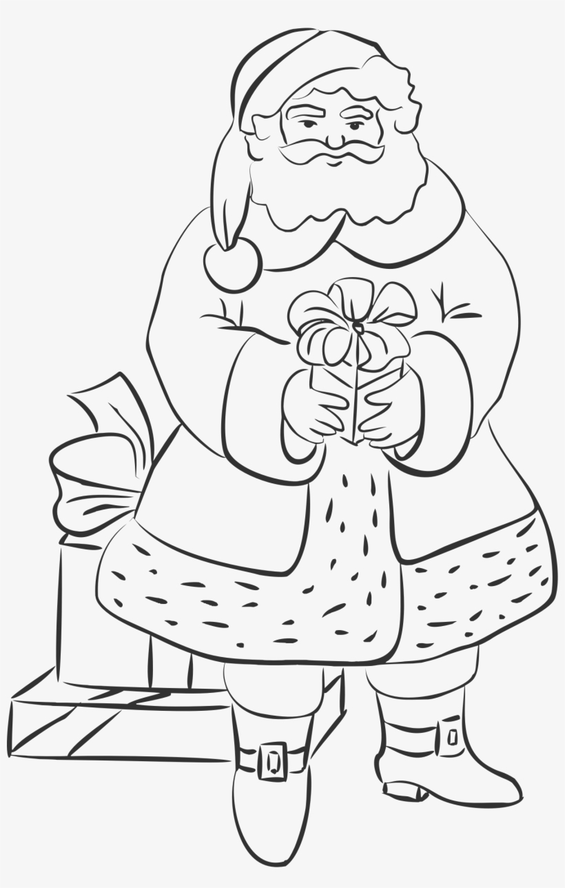 This Free Icons Png Design Of Santa Claus And Presents, transparent png download