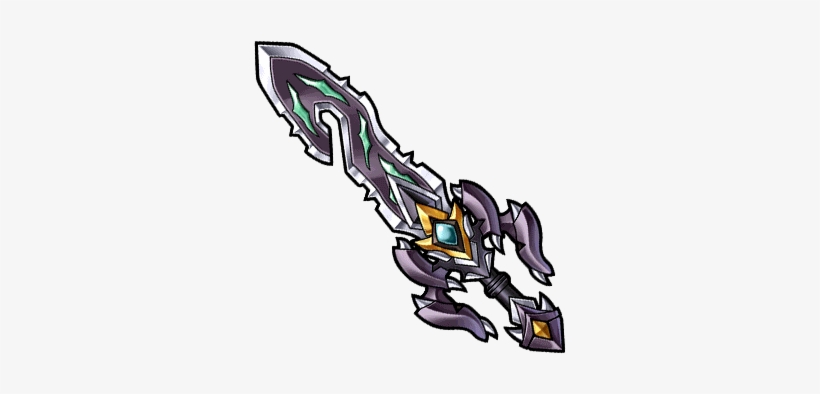 Gear-black Dragon Sword Render - Unison League Void Dragon, transparent png download