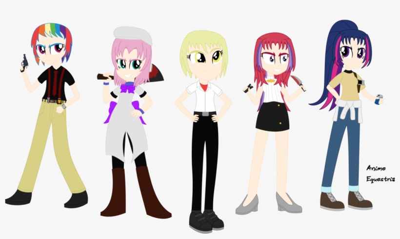 Anime-equestria, Blood, Boots, Bow, Cleaver, Clothes, - Equestria, transparent png download