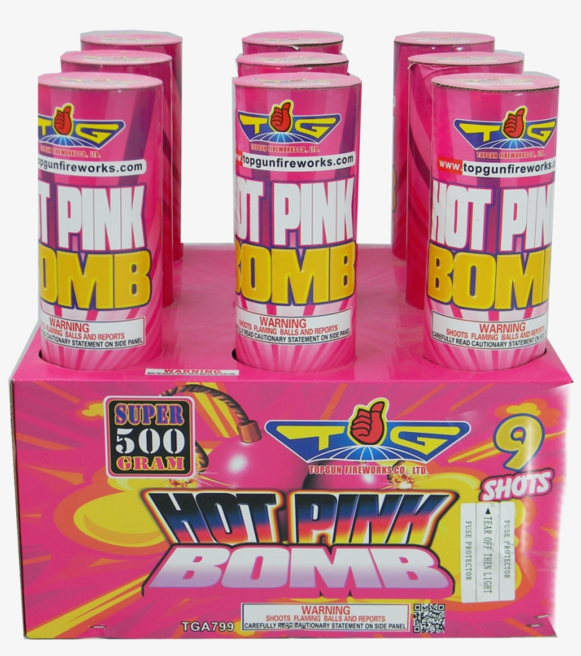 Hot Pink Bomb 9 Shot 3″ - Shot, transparent png download