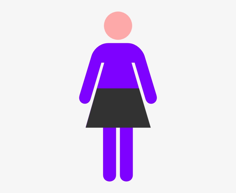 How To Set Use Women Symbol Icon Png - Woman Clipart Bathroom, transparent png download