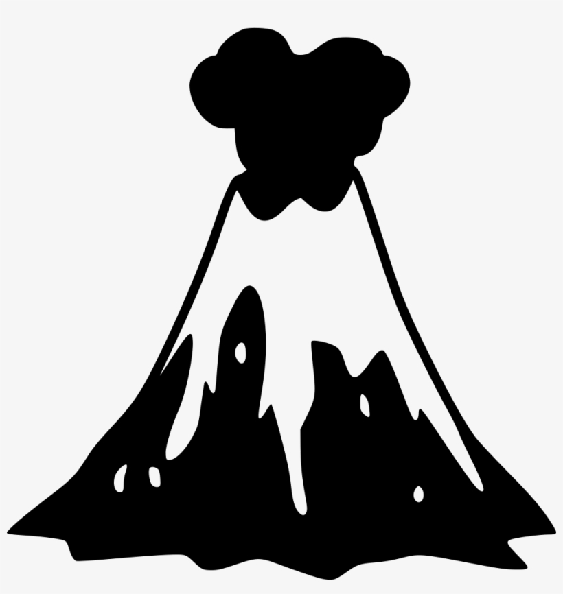 Volcano Png Photo - Volcano Png Black And White, transparent png download