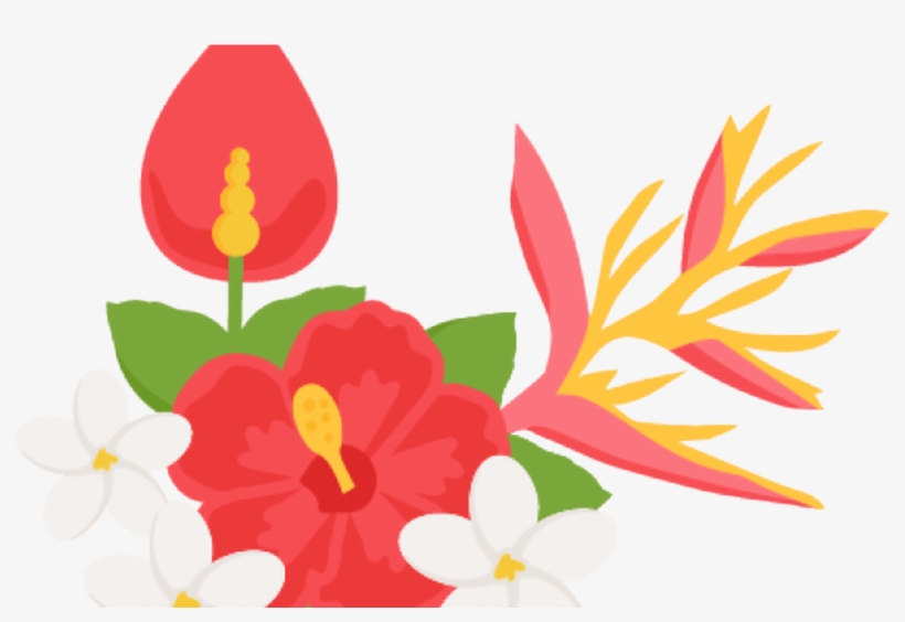 Transparent Clip Art Flower Boarder Gardening Flower - Transparent Tropical Clipart, transparent png download