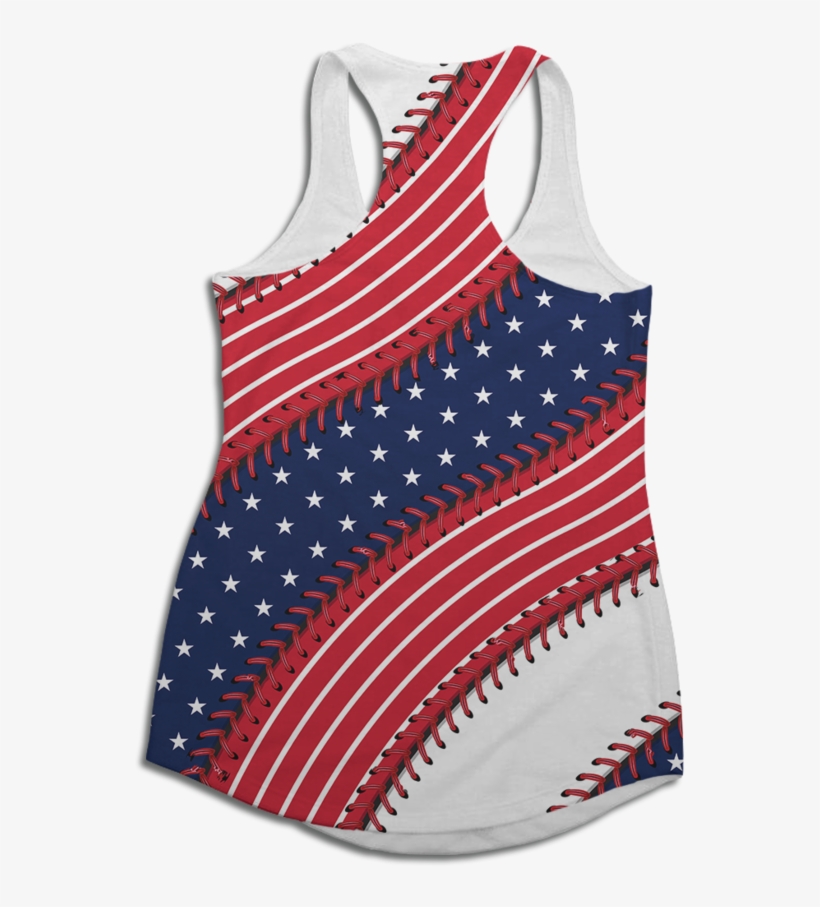 Washington Baseball Stitches Racerback Tank Top - Active Tank, transparent png download