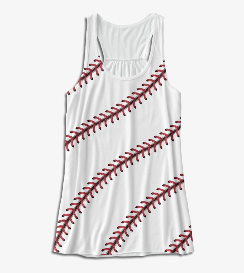 Baseball Stitch Racerback Tank Top - Throw Pillow, transparent png download