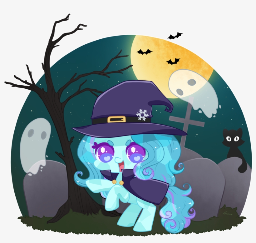 Exceru-karina, Crystal Pony, Ghost, Gravestone, Halloween, - Cartoon, transparent png download