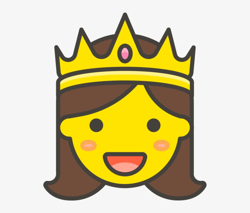 Princess Emoji - Princesa Emoji, transparent png download