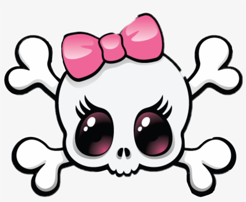 Report Abuse - Girly Skull Png, transparent png download