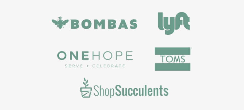 Bombas, Lyft, One Hope Serve And Celebrate, Toms, Shop - Lyft, transparent png download