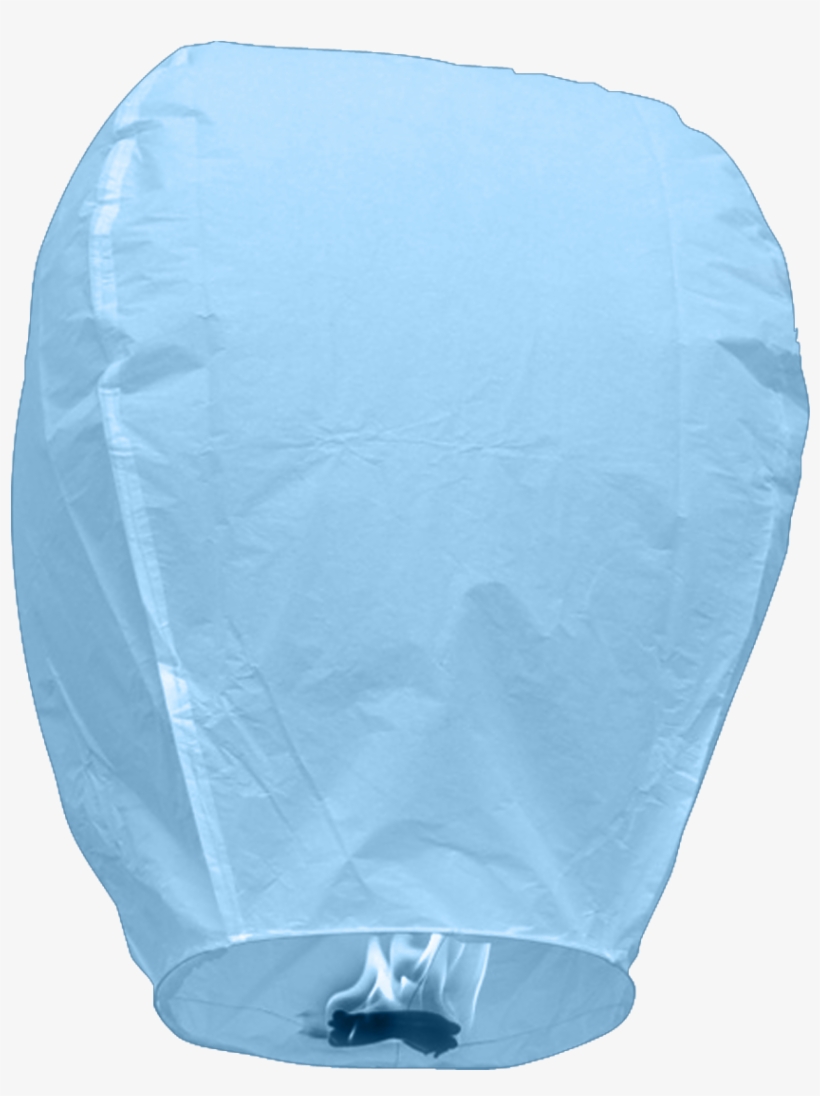 Baby Blue Sky Lanterns Solid Pack - Sb Sky Lantern White Chinese Paper Wishing Candle (set, transparent png download