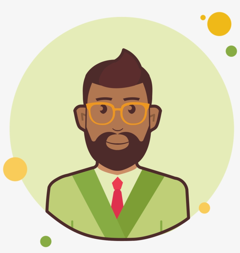 Business Man With Beard Icon - Businessperson, transparent png download