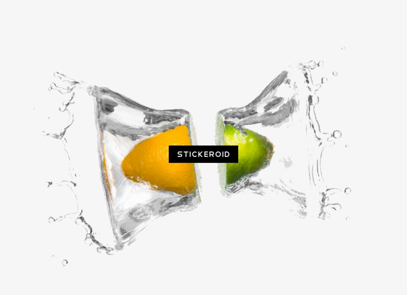 Lime Splash Lemon - Water, transparent png download