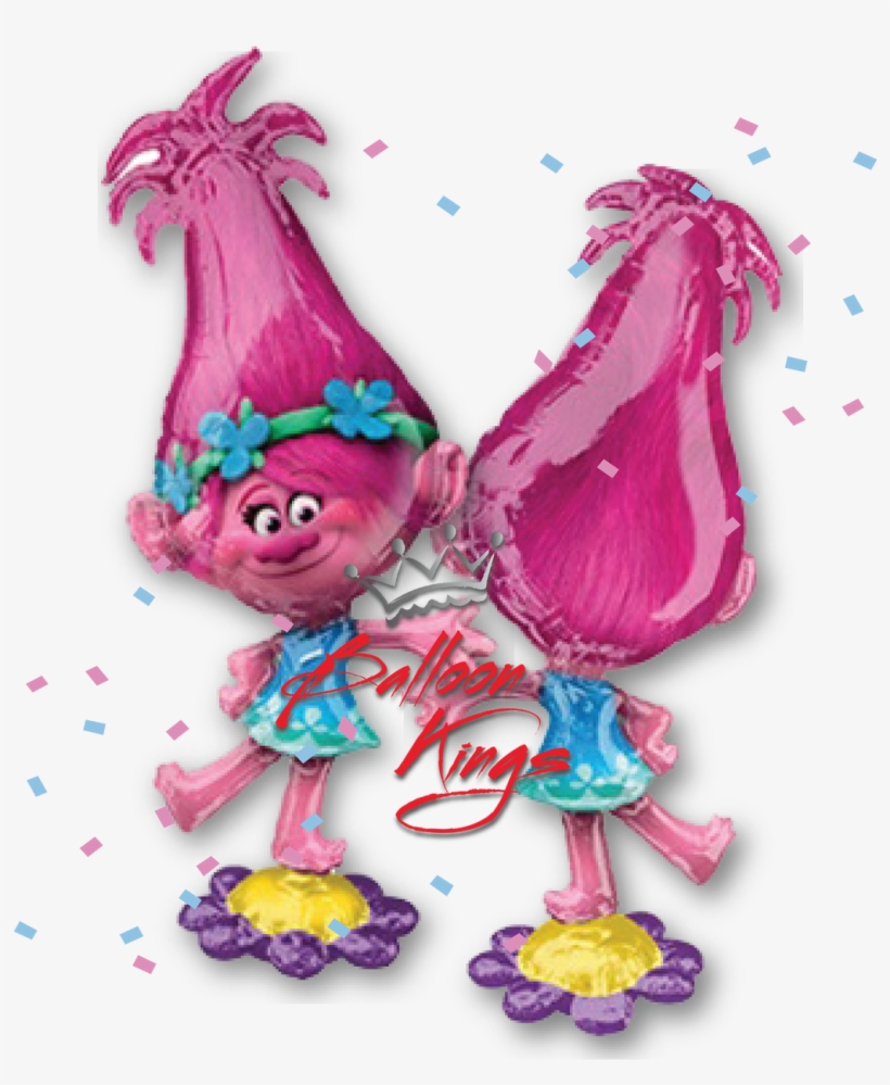 Trolls Poppy Airwalker - Crayola Trolls Colouring Bundle, transparent png download