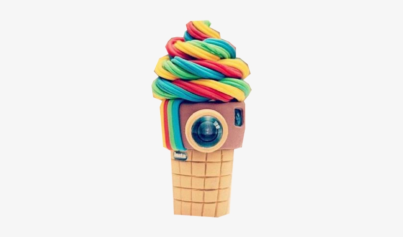 Instagram Ice Cream Png By Selenagomezrulez - Instagram Ice Cream Cone, transparent png download