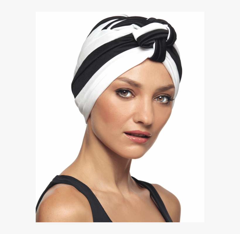 Revlon Striped Poly Turban - Turban, transparent png download