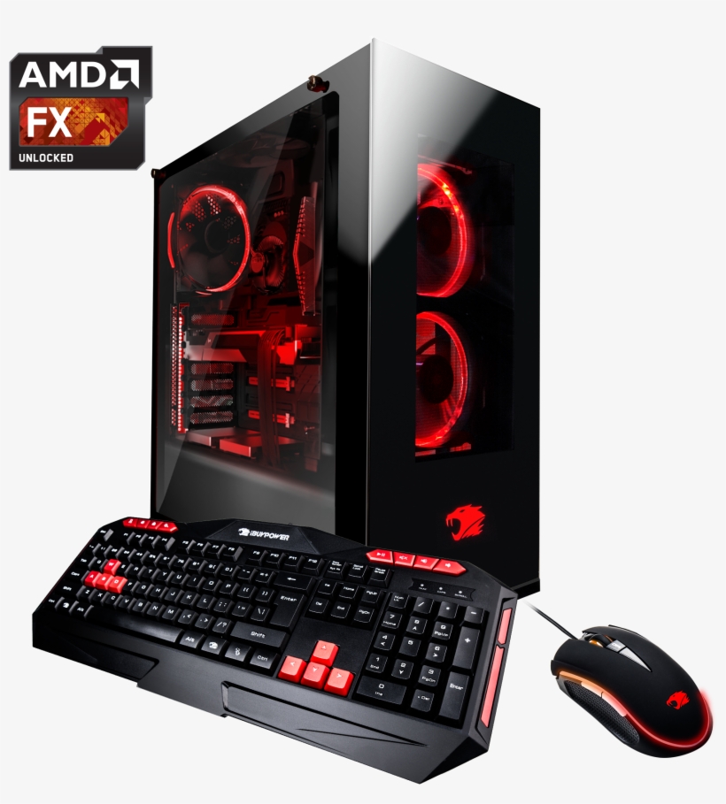 Ibuypower Black Panther Wa006a Gaming Desktop Pc With - All External Computer Hardware, transparent png download