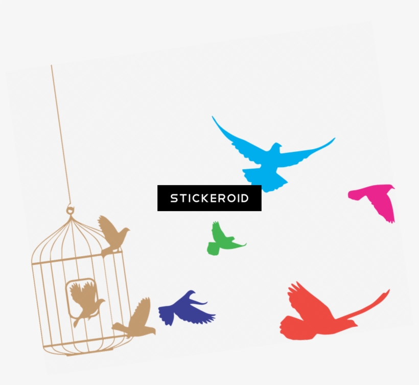 Birds Flying From Cage - Cage, transparent png download