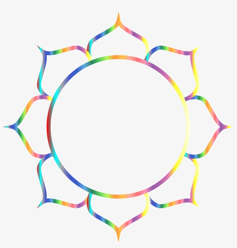 This Free Icons Png Design Of Prismatic Lotus Flower - Simbolo Om, transparent png download