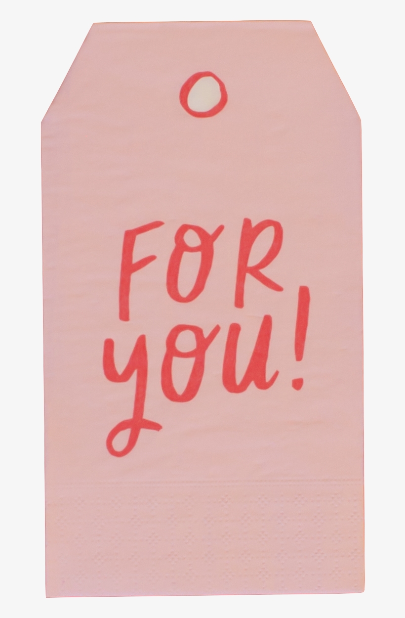 Holiday Gift Tag Napkin - Napkin, transparent png download