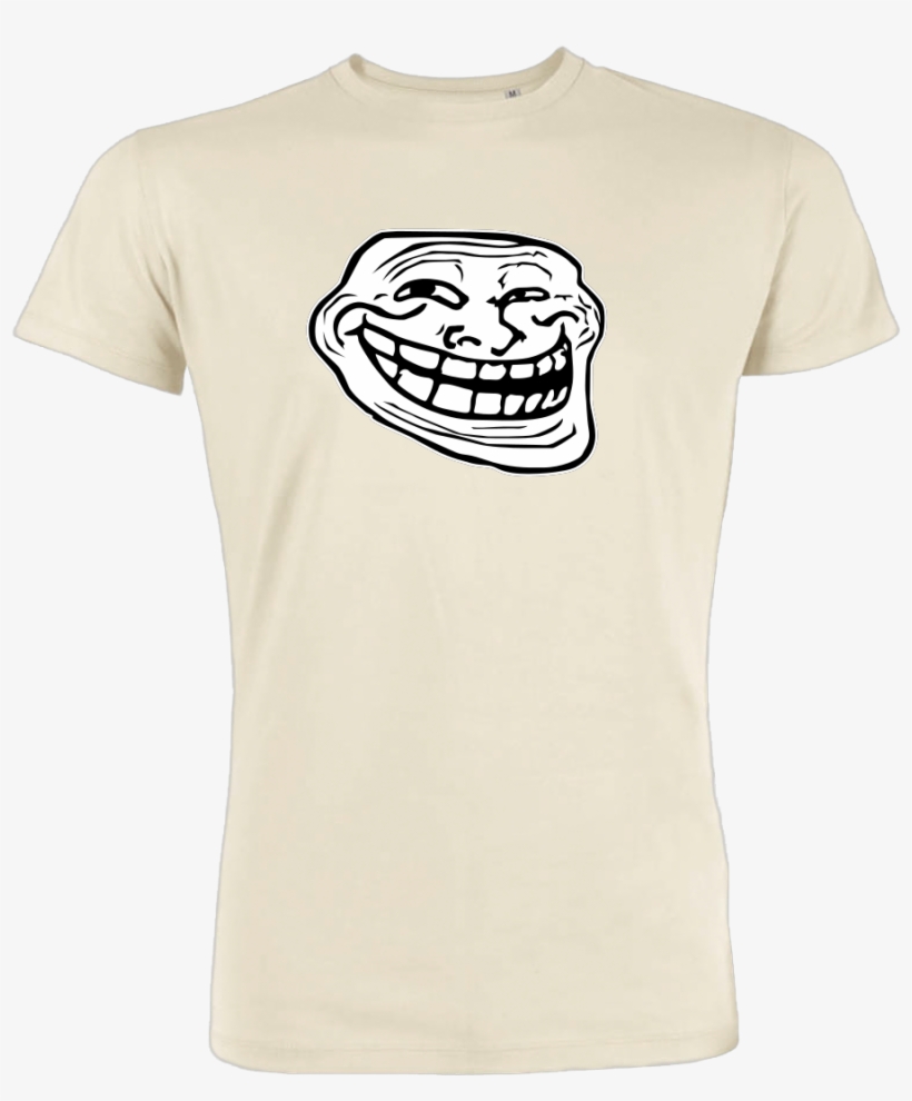 Trollface T Shirt Stanley T Shirt Beige, transparent png download
