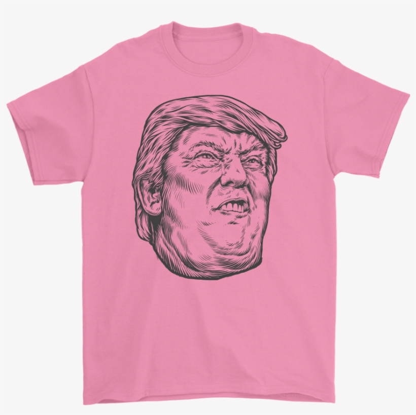 The Official Sketchy Trump Face Funny Political T-shirt - T Shirt Fortnite Nike Just Play, transparent png download