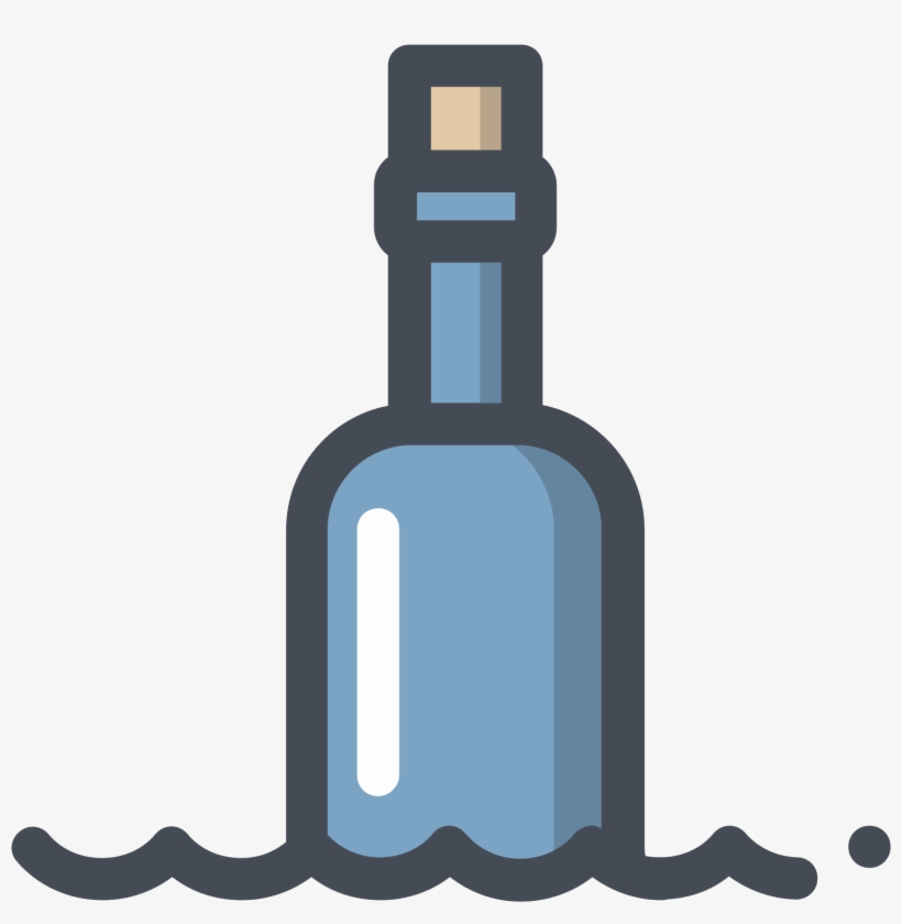 Message In Bottle Icon - Icon, transparent png download