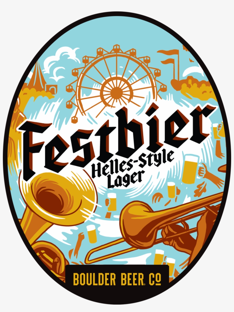 5 Boulder Beer Festbier Oval - Weihenstephaner Festbier, transparent png download